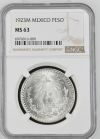 Modern Silver & Minors Peso 1923 M NGC MS63 k_35938
