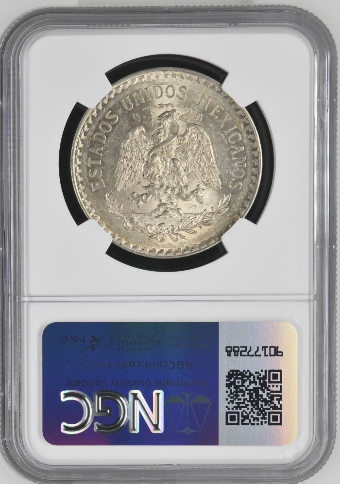 Modern Silver & Minors Peso 1924 M NGC MS63 0115722Modern Silver & Minors Peso 1924 M NGC MS63 0115722 - Image 2