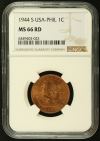 Philippines Centavo 1944 S NGC MS66RD 0125442