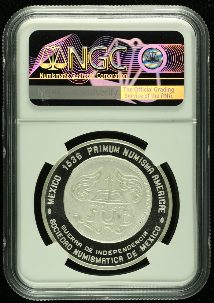 Medals & Tokens Mexico Numismatic Society Gold Medal 1975 Mo NGC MS68DPL 0125277Medals & Tokens Mexico Numismatic Society Gold Medal 1975 Mo NGC MS68DPL 0125277 - Image 2