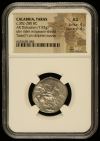 Calabria Taras c.302-280 BC AR Didrachm NGC AU 0126889