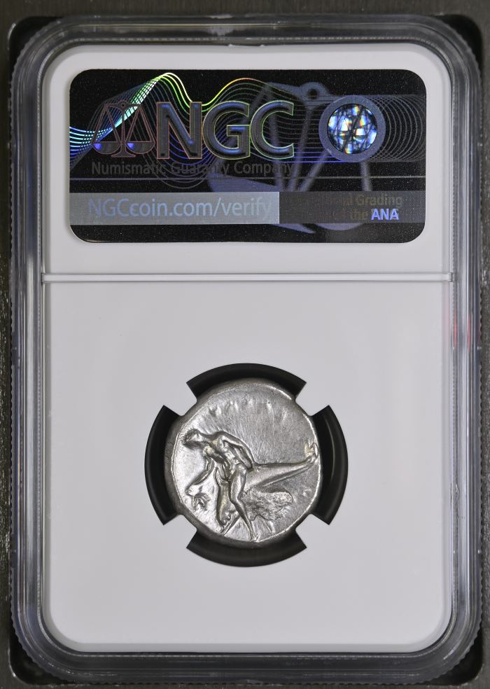 Calabria Taras c.302-280 BC AR Didrachm NGC Ch AU 0127052Calabria Taras c.302-280 BC AR Didrachm NGC Ch AU 0127052 - Image 2