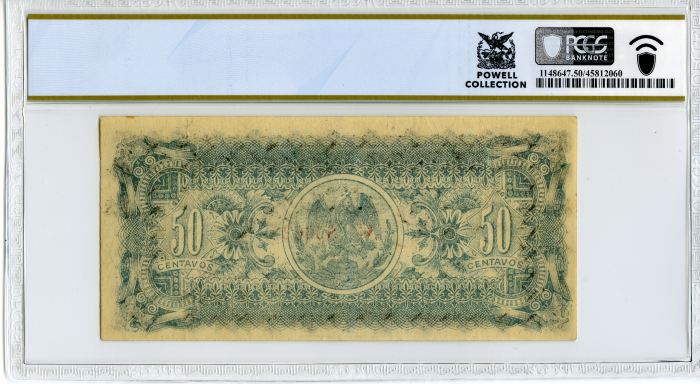 Revolutionary Currency 50 Centavos 1915 Durango M1510 PCGS AU50 f_34292Revolutionary Currency 50 Centavos 1915 Durango M1510 PCGS AU50 f_34292 - Image 2