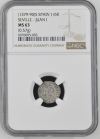 Spain 1/6 Real (1379-90) S NGC MS63 0131483