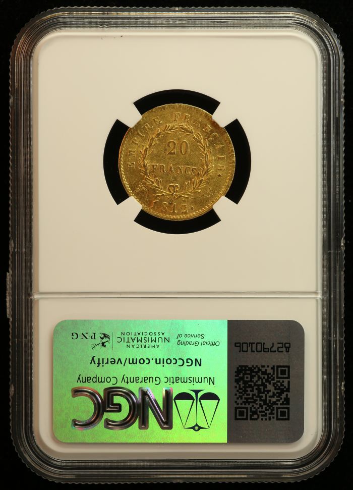 France 20 Francs 1812 W NGC MS60 0135357France 20 Francs 1812 W NGC MS60 0135357 - Image 2