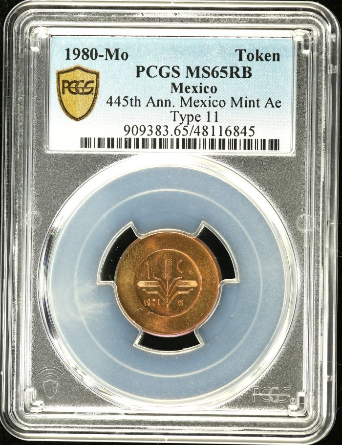 Medals & Tokens Token 1980 Mo PCGS MS65RB 0138884Medals & Tokens Token 1980 Mo PCGS MS65RB 0138884