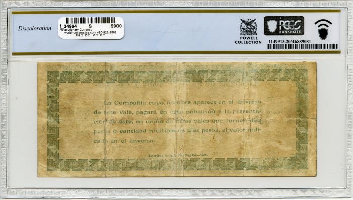 Revolutionary Currency 5 Centavos 1914 Hidalgo M2110a PCGS VF20 f_34964Revolutionary Currency 5 Centavos 1914 Hidalgo M2110a PCGS VF20 f_34964 - Image 2
