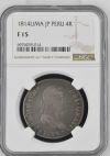 Peru 4 Reales 1814 Lima JP NGC F15 0141176