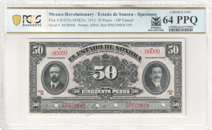 Revolutionary Currency 8 Piece Specimen Set 1915 Sonora M3819-M3826 PCGS f_35106Revolutionary Currency 8 Piece Specimen Set 1915 Sonora M3819-M3826 PCGS f_35106 - Image 13