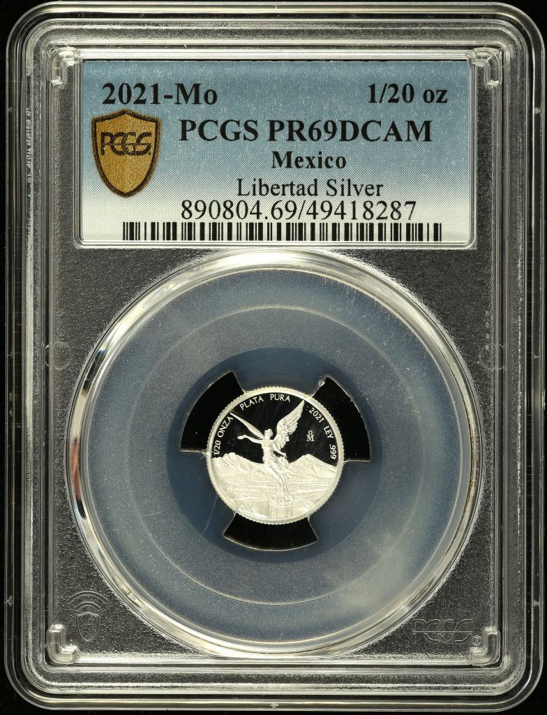 Modern Silver & Minors 1/20 Onza 2021 Mo PCGS PR69DCAM 0140843