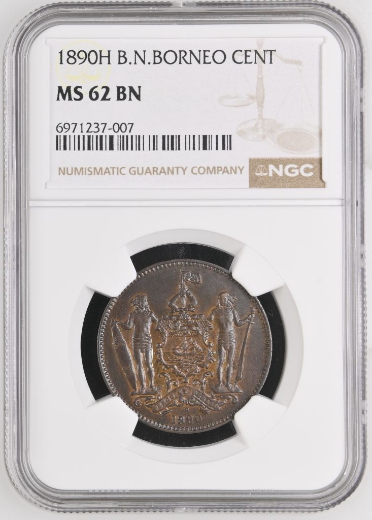 British North Borneo Cent 1890 H NGC MS62BN 0141674