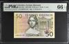 Sweden 50 Kronor 1996-2002 Pick #62a PMG Gem UNC66 EPQ 0142959