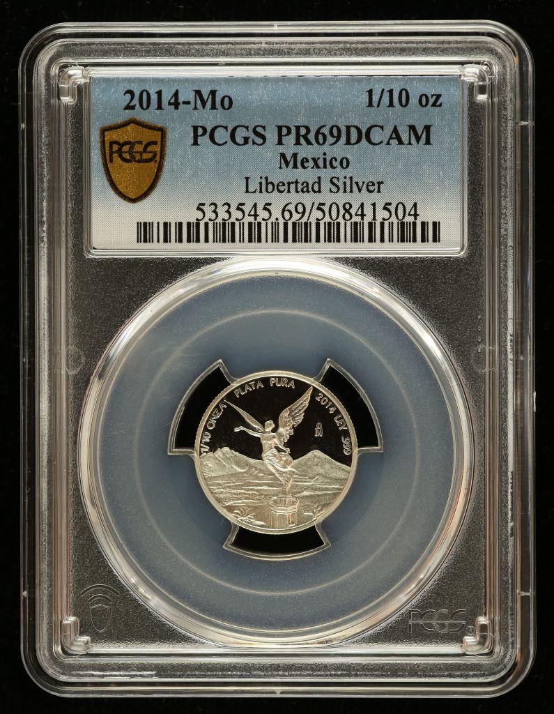 Modern Silver & Minors 1/10 Onza 2014 Mo PCGS PR69DCAM 0143392
