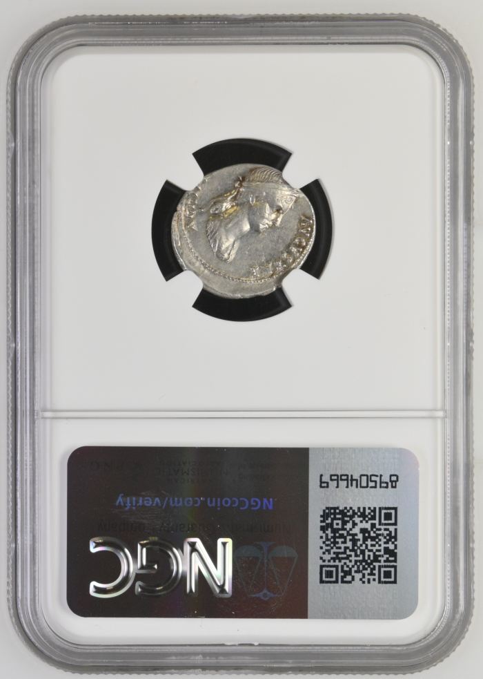 Roman Imperial Claudius 41-54 AD AR Denarius NGC Ch XF 0144169Roman Imperial Claudius 41-54 AD AR Denarius NGC Ch XF 0144169 - Image 2