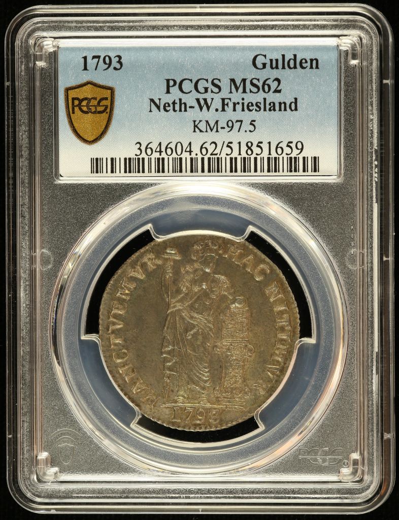 Netherlands Gulden 1793 W. Friesland PCGS MS62 KM-97.5 0144527