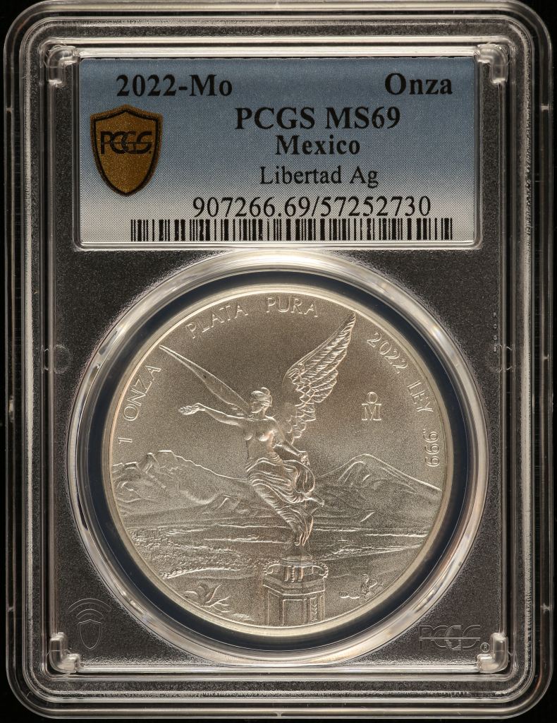 Modern Silver & Minors Onza 2022 Mo PCGS MS69 0149341