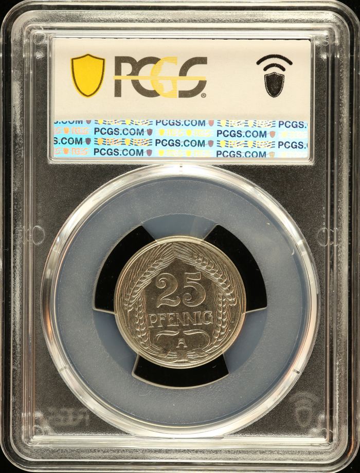 Germany 25 Pfennig 1910 A PCGS MS64 0151120Germany 25 Pfennig 1910 A PCGS MS64 0151120 - Image 2